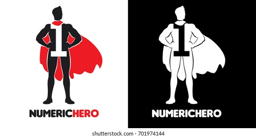 Numeric Superhero Logo