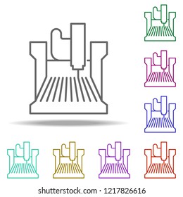 Numerical icon. Elements of Laser in multi color style icons. Simple icon for websites, web design, mobile app, info graphics