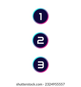 Numerical order in futuristic design brochure element design. Vector illustration with empty copy space for text. Editable shapes for poster decoration. Creative and customizable frame