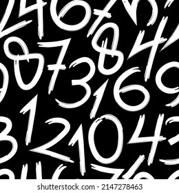 Numerical texture background seamless pattern vector illustration graphic.