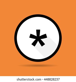 Numerical Vector star sign on the circle