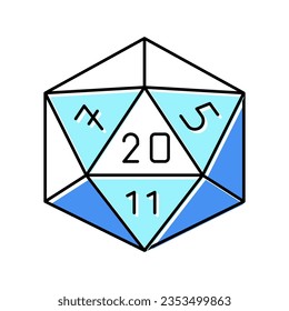 numerology geek color icon vector. numerology geek sign. isolated symbol illustration