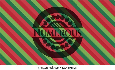 Numerous christmas badge.