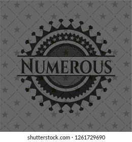 Numerous retro style black emblem
