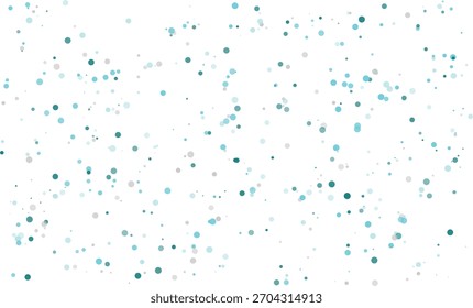 Numerosos pequenos pontos e manchas azuis e azuis criando uma textura abstrata, dispersa, ideal para fundos, sobreposições ou elementos decorativos, isolados em