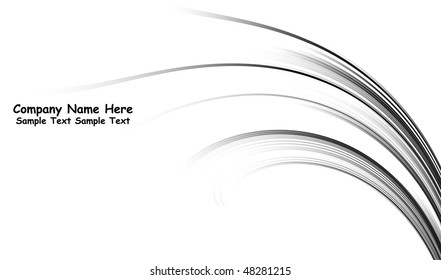 Numerous vector abstract black lines