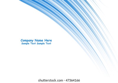 Numerous vector abstract blue lines