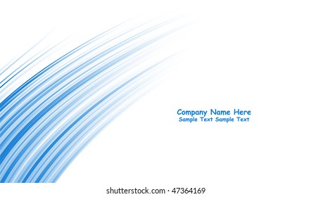 Numerous vector abstract blue lines