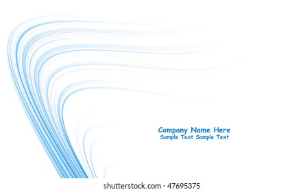 Numerous vector abstract blue lines