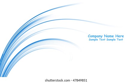 Numerous vector abstract blue lines