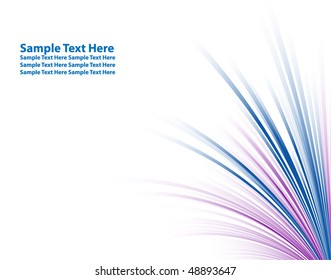 Numerous vector abstract blue and purple lines
