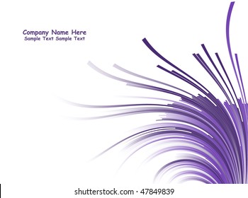 Numerous vector abstract purple lines