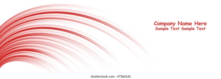 Numerous vector abstract red lines