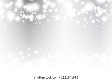 Numerous white light particles, glitter, light, shine, sparkle, orb