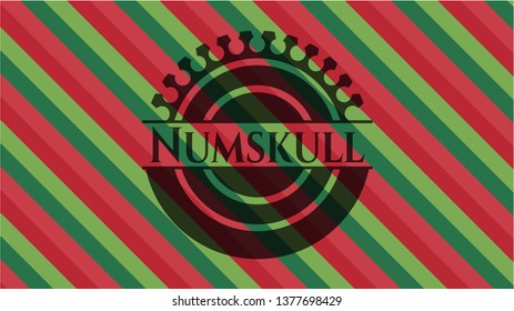 Numskull christmas style emblem.