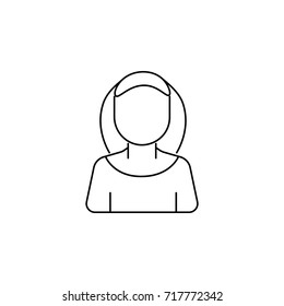 nun avatar icon on white background