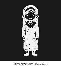 nun doodle