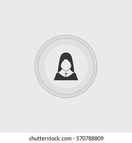 Nun icon illustration isolated vector sign symbol