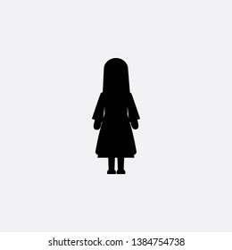 nun icon sign signifier vector