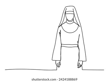 Ilustración vectorial de dibujo de una sola línea.