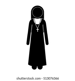 nun pictogram icon image 