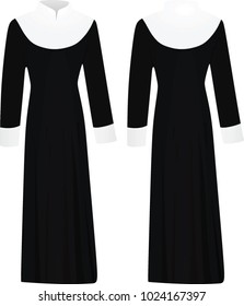 Nun uniform. vector illustration