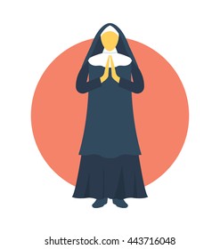 Nun Vector Icon