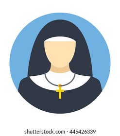 Nun Vector Icon