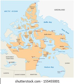 Nunavut Province Map