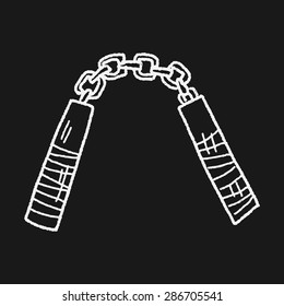 nunchaku doodle