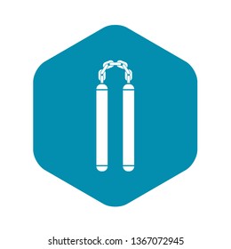 Nunchaku icon. Simple illustration of nunchaku vector icon for web