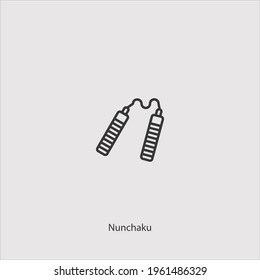 nunchaku Symbol Vektorsymbol.Editable stroke.linear style sign for use web design and mobile apps,logo.Symbol illustration.Pixel Vektorgrafiken - Vektorgrafik