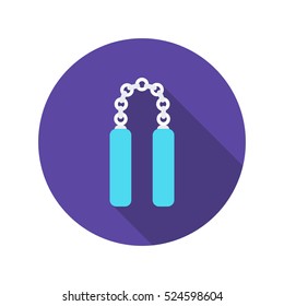 nunchaku icon. vector illustration