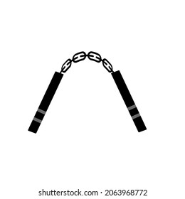 Nunchaku icon. vector illustration. flat design