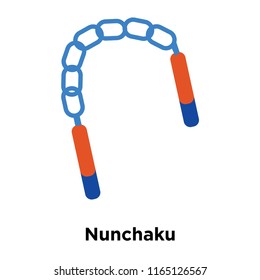 Nunchaku icon vector isolated on white background, Nunchaku transparent sign , human illustrations , human illustrations