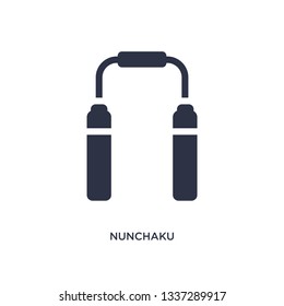 nunchaku isolated icon. Simple element illustration from asian concept. nunchaku editable logo symbol design on white background. Can be use for web and mobile.