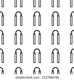 Nunchucks seamless pattern vector illustration.