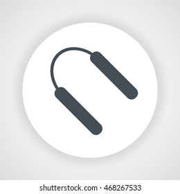 Nunchucks Weapon icon circle vector on  white background
