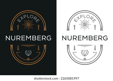 Nuremberg City Design, Vector illustration.