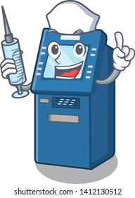 Nurse ATM machine in the cartoon shape