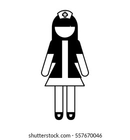 nurse avatar character icon vector illustration design