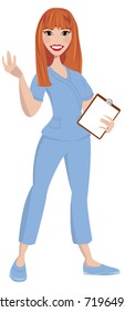 Nurse avatar for clip-art, logo or icon