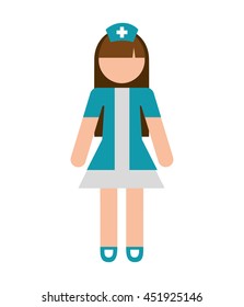 nurse avatar isolated icon design, vector illustration  graphic 