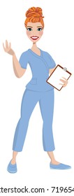 Nurse avatar / vector / clip-art / logo / icon