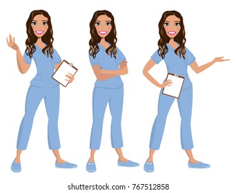 Nurse avatar / vector / clip-art / logo / icon