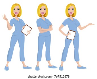 Nurse avatar / vector / clip-art / logo / icon