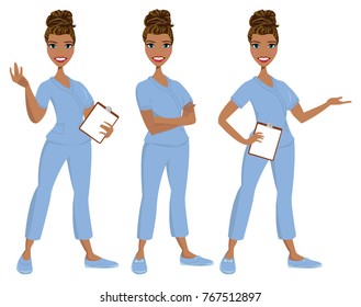Nurse avatar / vector / clip-art / logo / icon
