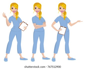 Nurse avatar / vector / clip-art / logo / icon