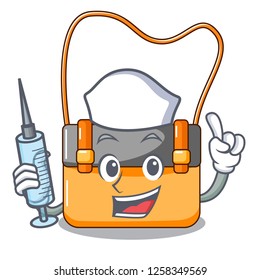 Nurse bag messenger businessman the leather character