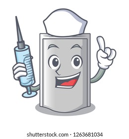 Nurse bag packaging snack on a mascot